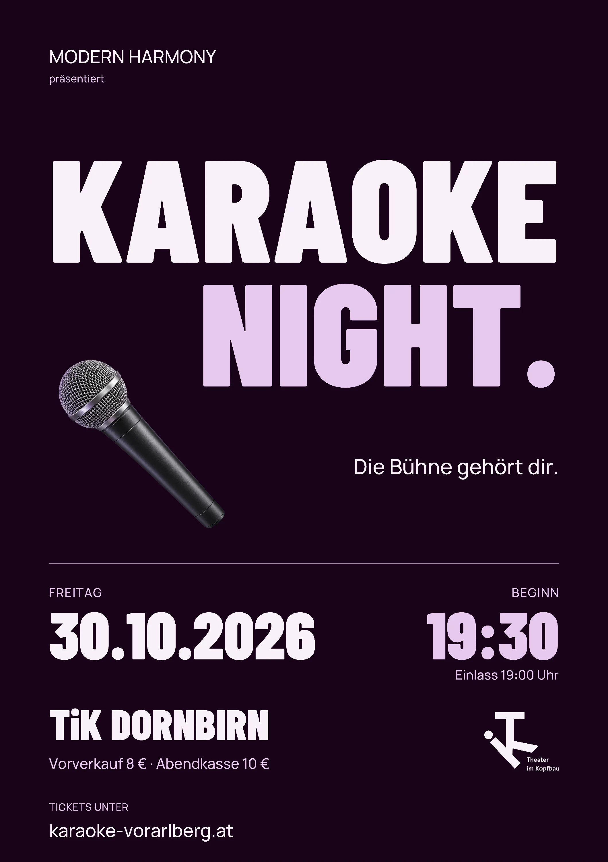 Eventbild zu Karaoke-Night - die Bühne gehört dir